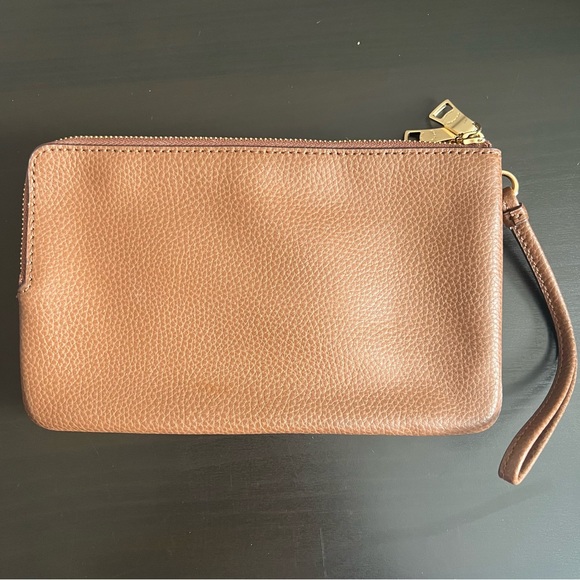 COACH | Brown Double Zipper Wristlet - Picture 2 of 7